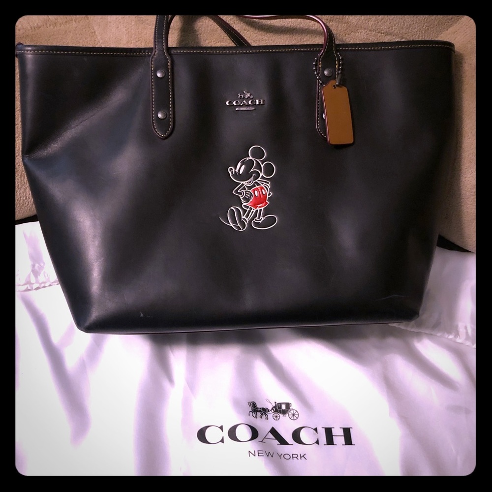 COACHxDisney soft leather tote